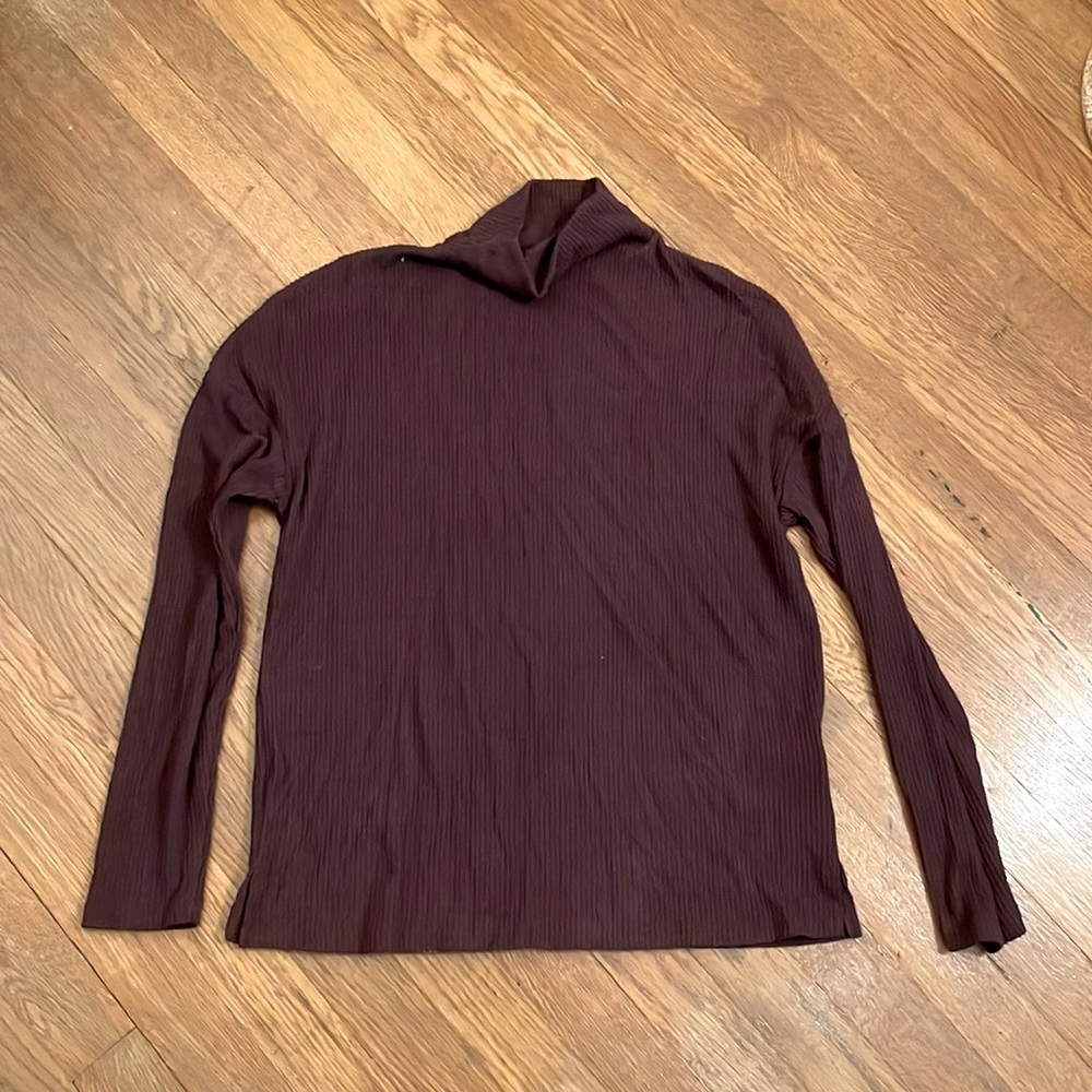 burgundy turtle neck